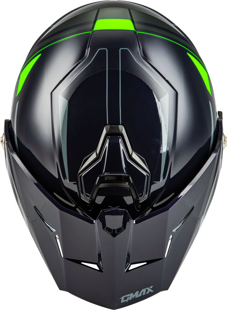 GMAX MD74S SPECTRE Electric Shield Snowmobile Helmet Green Jaxn