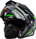 GMAX MD-74S SPECTRE Electric Shield Snowmobile Helmet Green