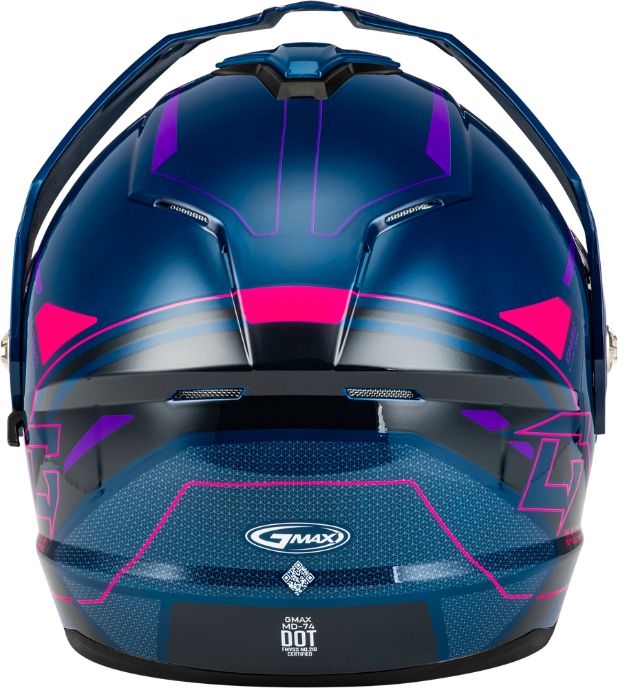 GMAX MD74S SPECTRE Electric Shield Snowmobile Helmet Blue Jaxn