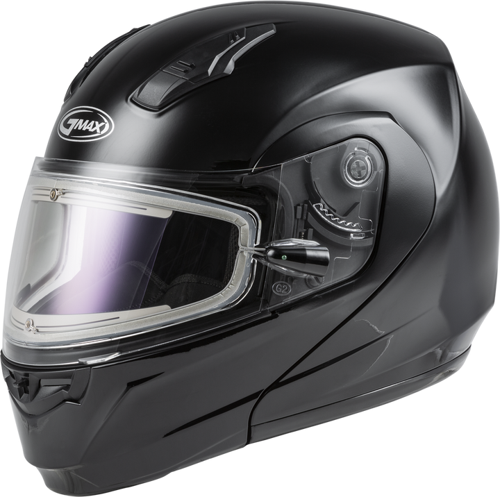gmax modular motorcycle helmets GMAX MD-04S Modular Snow Helmet w/ Electric Shield (Matte Black), Large