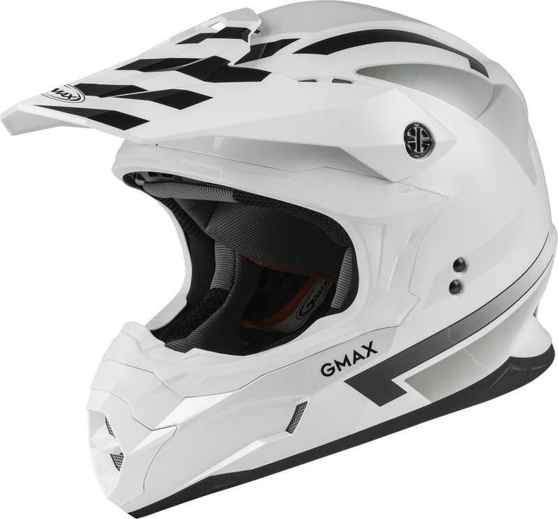 GMAX MX-86 Fame Helmet White/Silver/Grey / MD