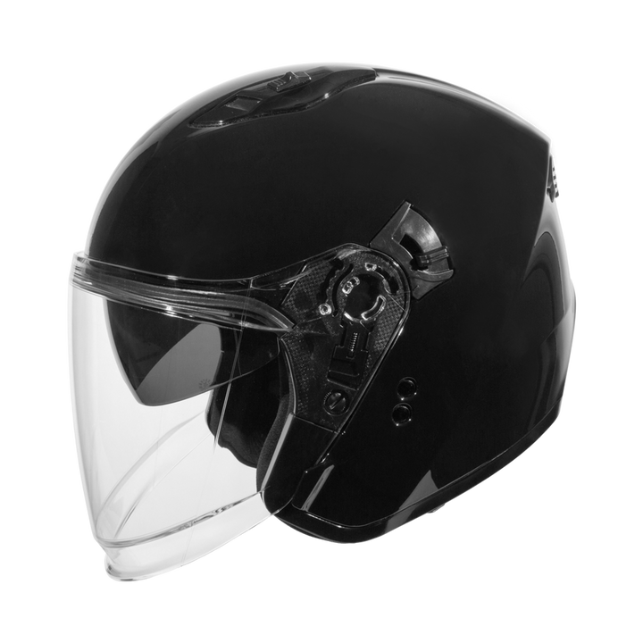 cast open face motorcycle helmets Helmet DOT Approved - YEMA Helmet YM-627 Motorbike Moped Jet Bobber Pilot Crash Chopper 3/4 Half Helmet with Sun Visor for Adult Men Women styled design with modern technology Black & Leather Open Face