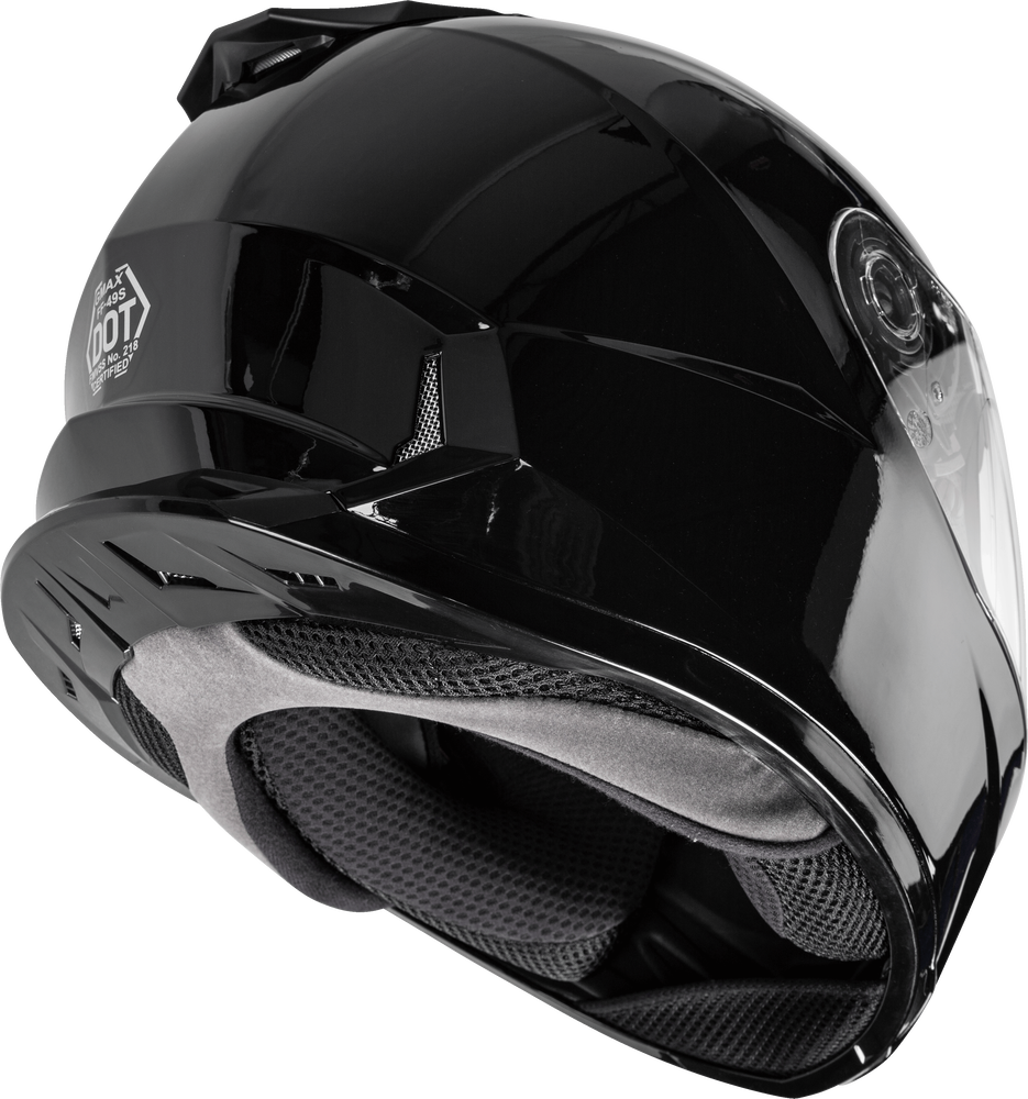 GMAX FF-49S Full Face Snowmobile Helmet With Heated Shield Black