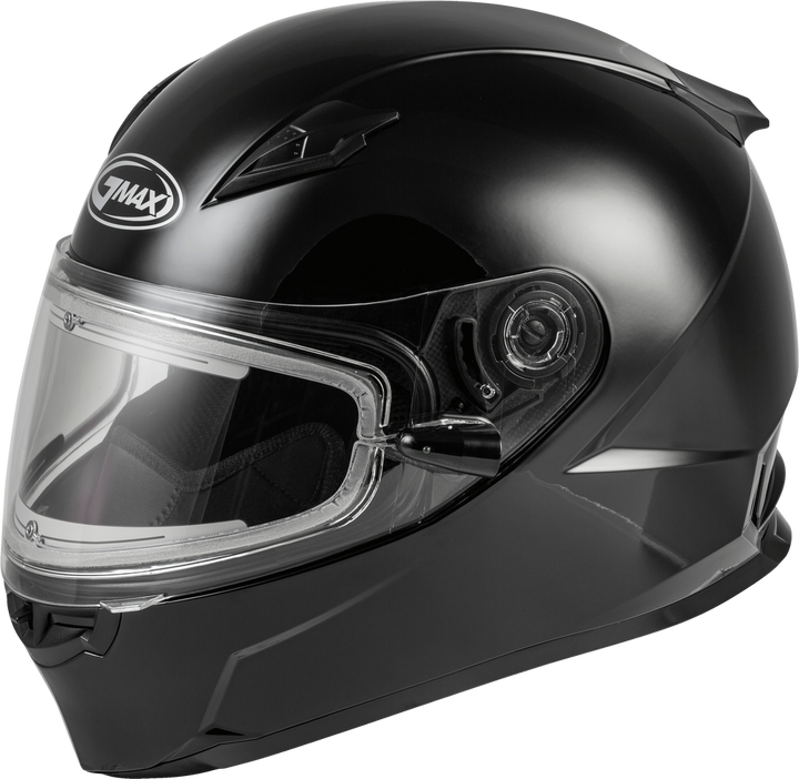 GMAX FF-49S Full Face Snowmobile Helmet With Heated Shield Black