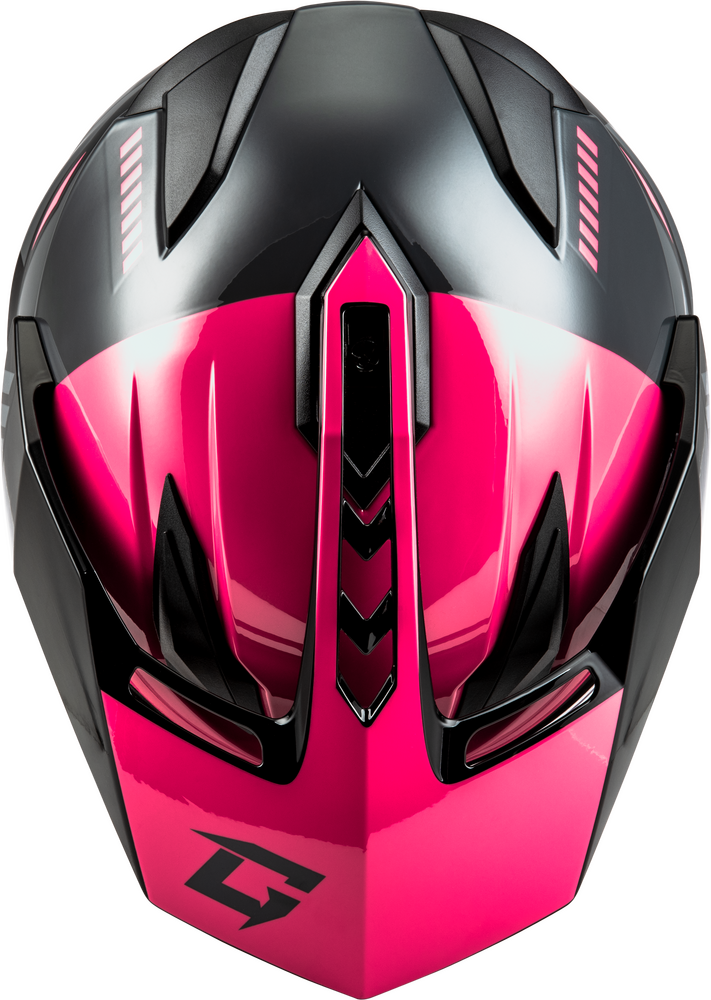 GMAX GM11S Ronin Snowmobile Helmet With Heated Shield Pink