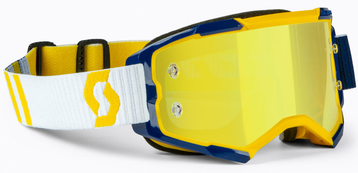 scott goggle strap Scott Fury Goggle Yellow Blue
