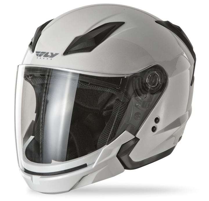 fly white motorcycle helmet Fly Racing Street Tourist Solid Helmet