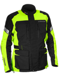 castle distance motorcycle jacket hivis