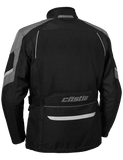 castle mission air motorcycle jacket dark gray back