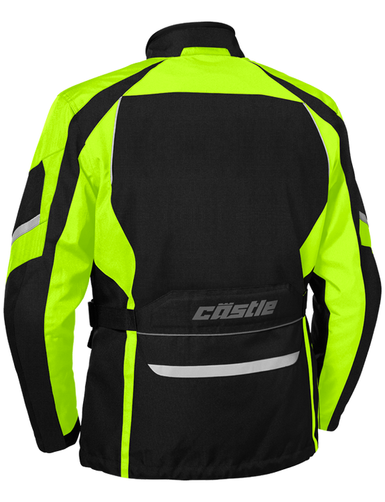 castle mission air motorcycle jacket hivis back
