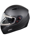 castle mugello electric matte black helmet front