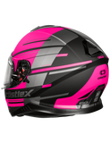 castle thunder 3 pitlane electric helmet pink back