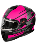 castle thunder 3 pitlane electric helmet pink front