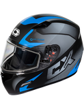 castle mugello squad helmet blue front