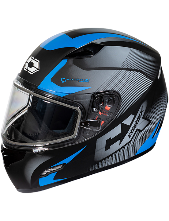 castle mugello squad helmet blue front