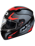 castle mugello squad helmet red front