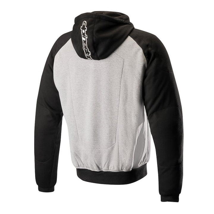 alpinestars jacket chrome sport hoodie grey back