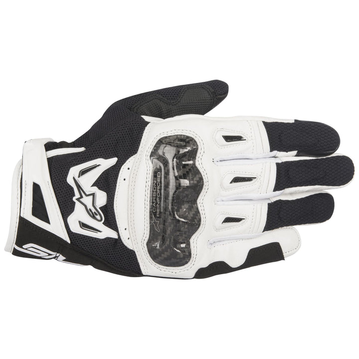 alpinestars smx2 air carbon glove black white