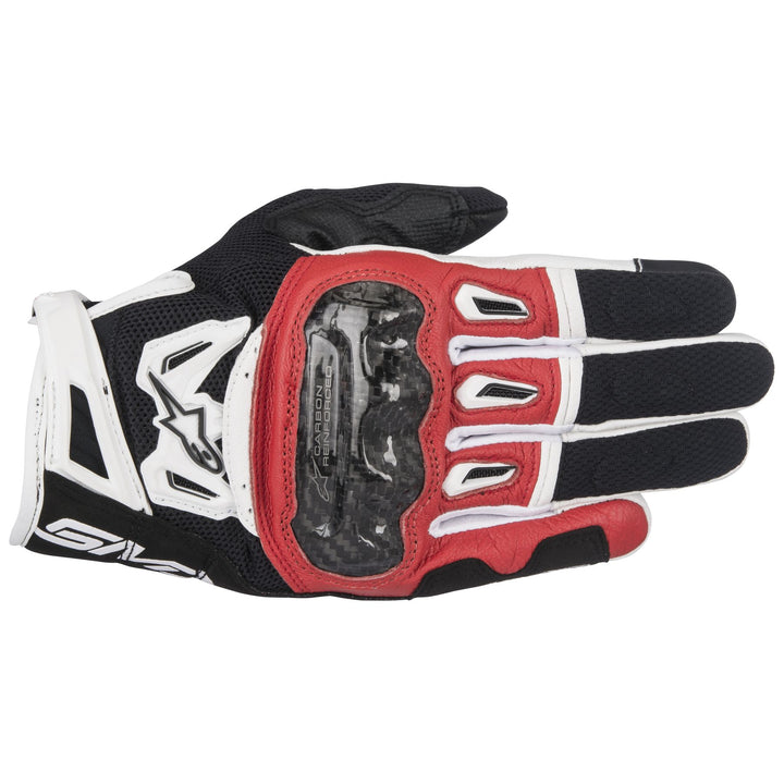 alpinestars smx2 air carbon glove red black