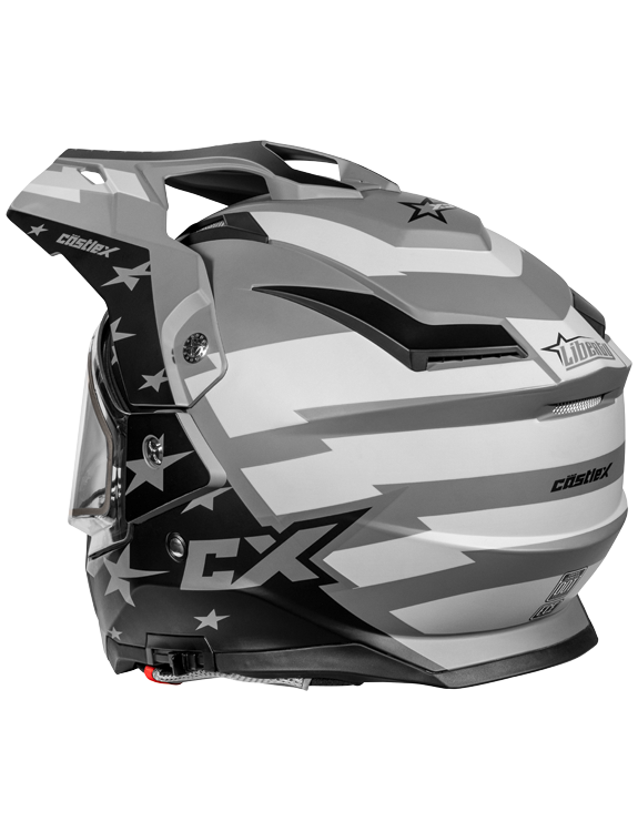 Castle X CX200 Liberty Heated Electric Shield Snowmobile Helmet
