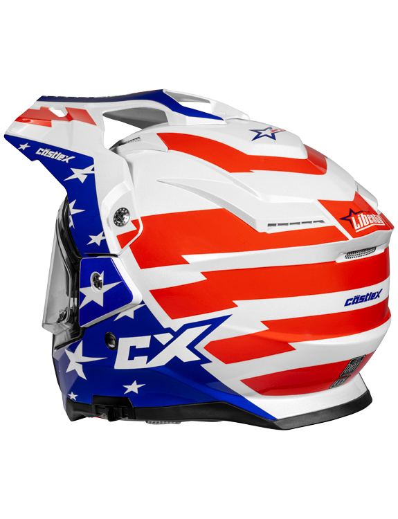 Castle X CX200 Liberty Heated Electric Shield Snowmobile Helmet
