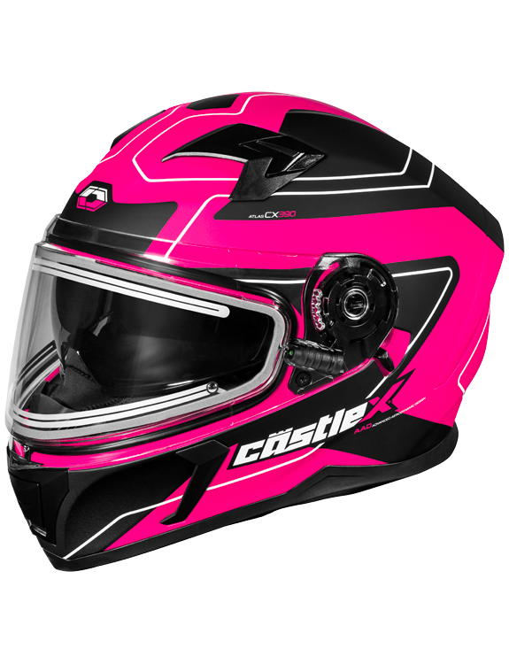 Castle X CX390 Atlas Electric Shield Snowmobile Helmet