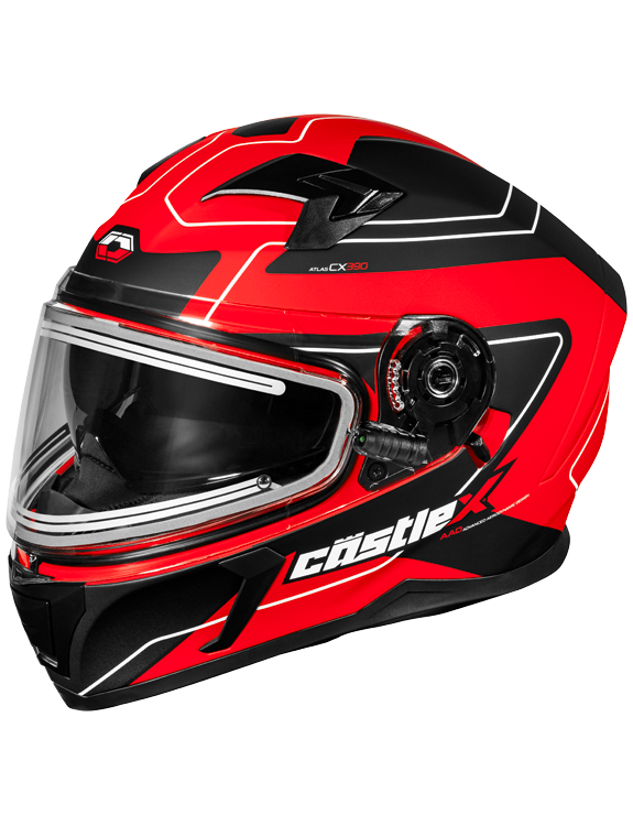 Castle X CX390 Atlas Electric Shield Snowmobile Helmet