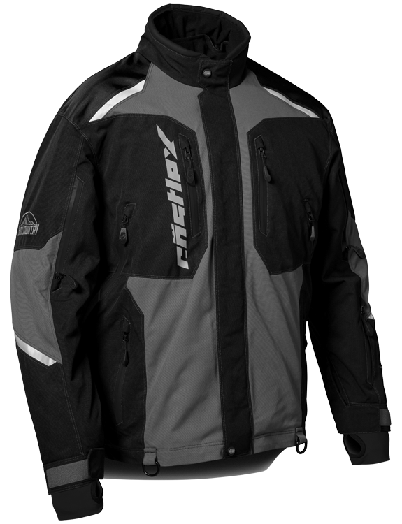 castle x thrust mens snowmobile jacket grey