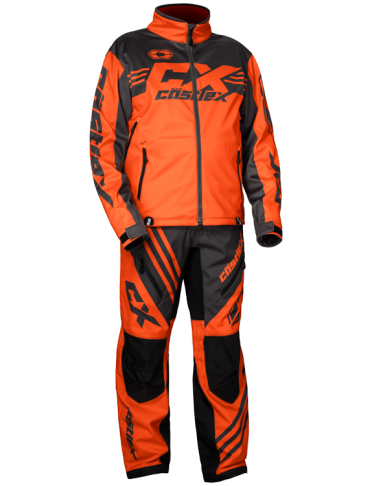 castle r21 race jacket orange front