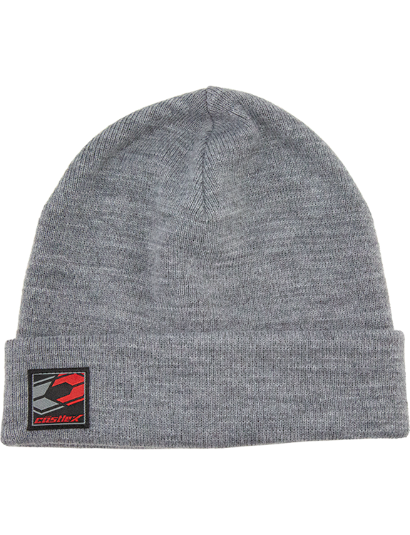 castle x beanie tag grey