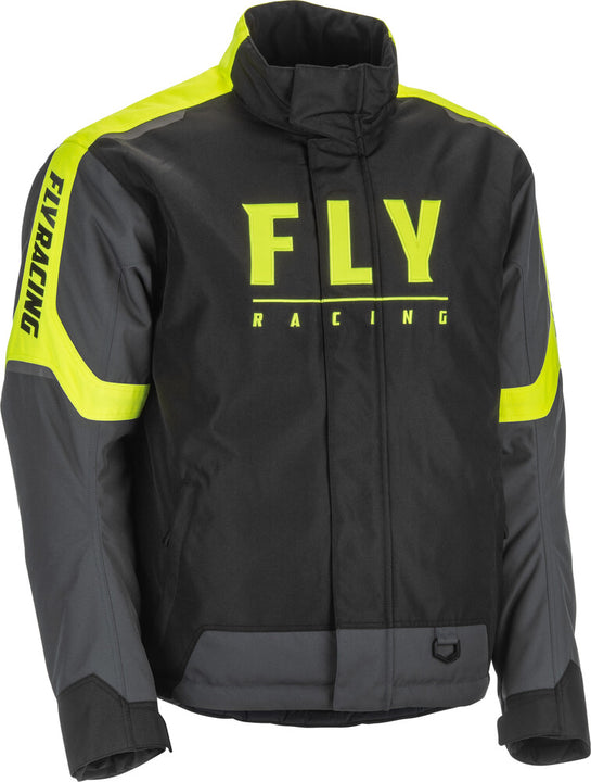 fly racing outpost snowmobile jacket hivis