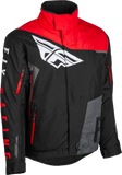 fly men's snowmobile jacket snx pro red