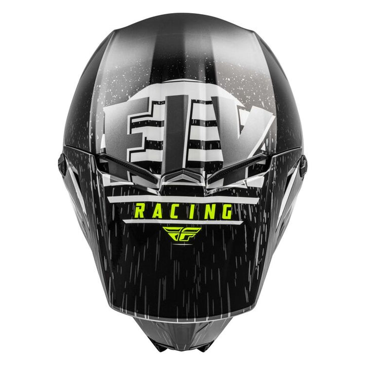 fly racing kinetic k120 helmet black white top