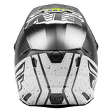 fly racing kinetic k120 helmet black white back