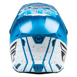 fly racing kinetic k120 helmet blue white back