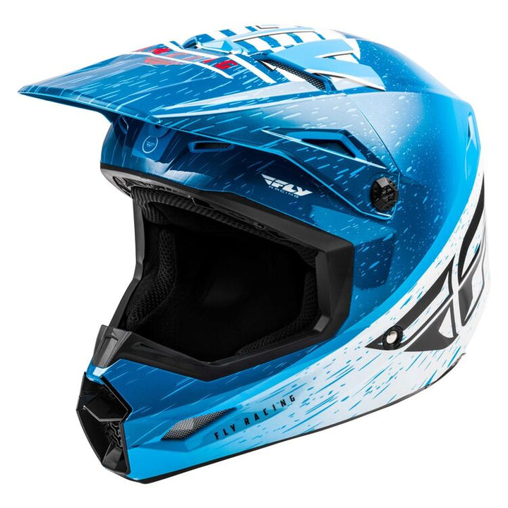 fly racing kinetic k120 helmet blue white