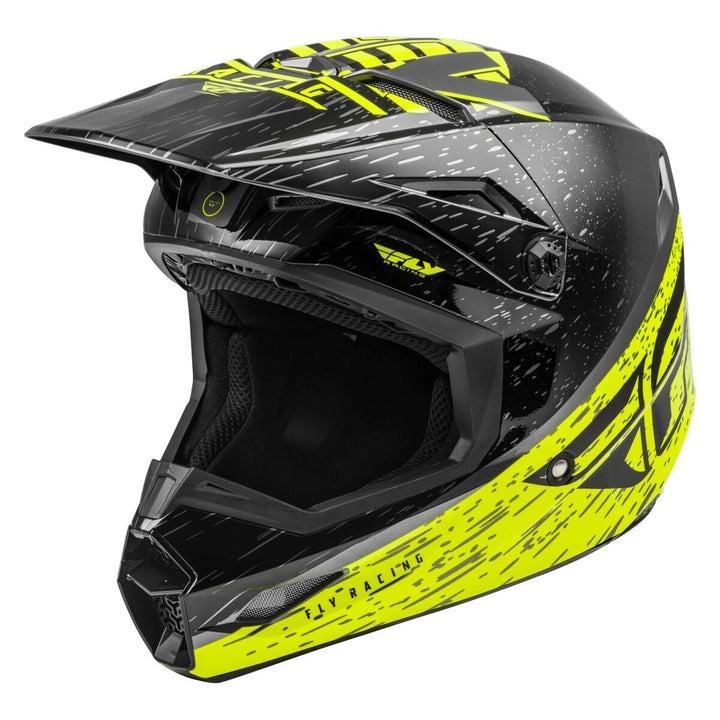 fly racing kinetic k120 helmet grey hivis