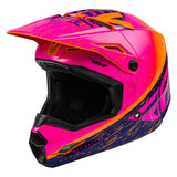 fly racing kinetic k120 helmet pink orange