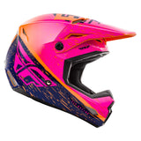fly racing kinetic k120 helmet pink orange side