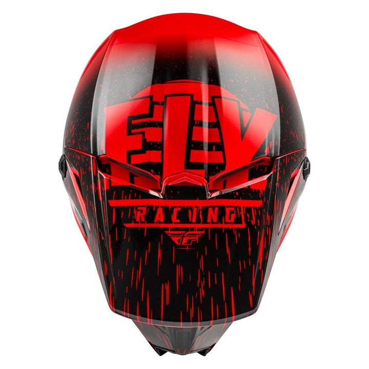 fly racing kinetic k120 helmet red black top