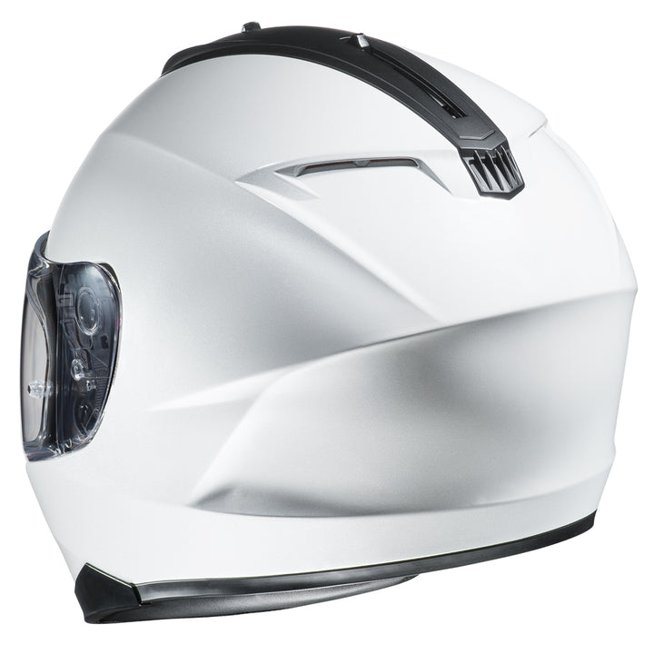 hjc c 70 white helmet rear