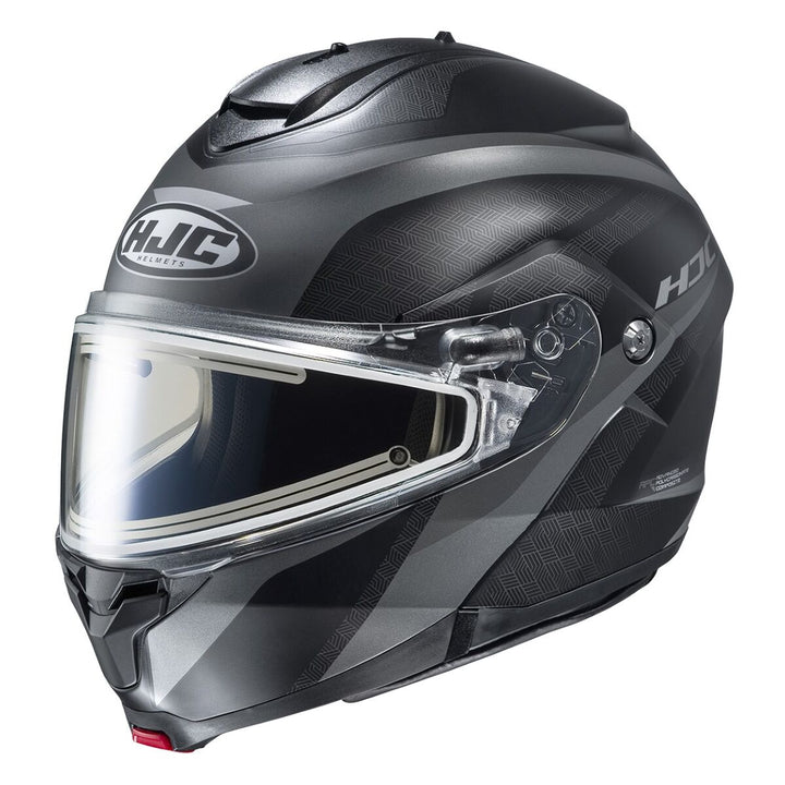 hjc c91 taly snowmobile helmet electric shield grey