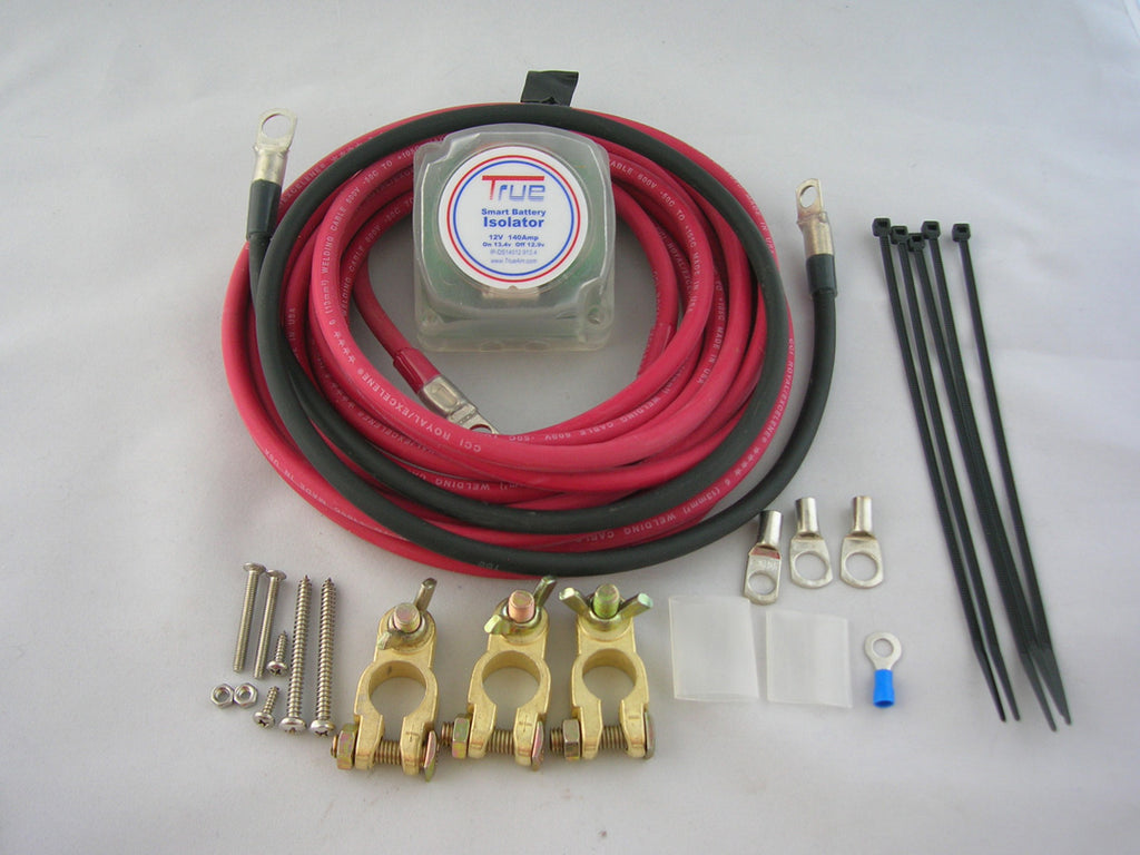 true am large dual battery isolator kit