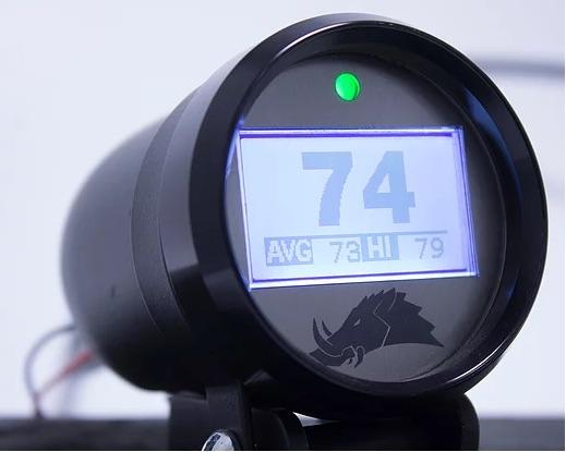 razorback belt temp gauge 3.1 black