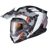 scorpion exo at950 outrigger dual pane snowmobile helmet orange