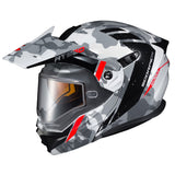 scorpion exo at950 outrigger dual pane snowmobile helmet red