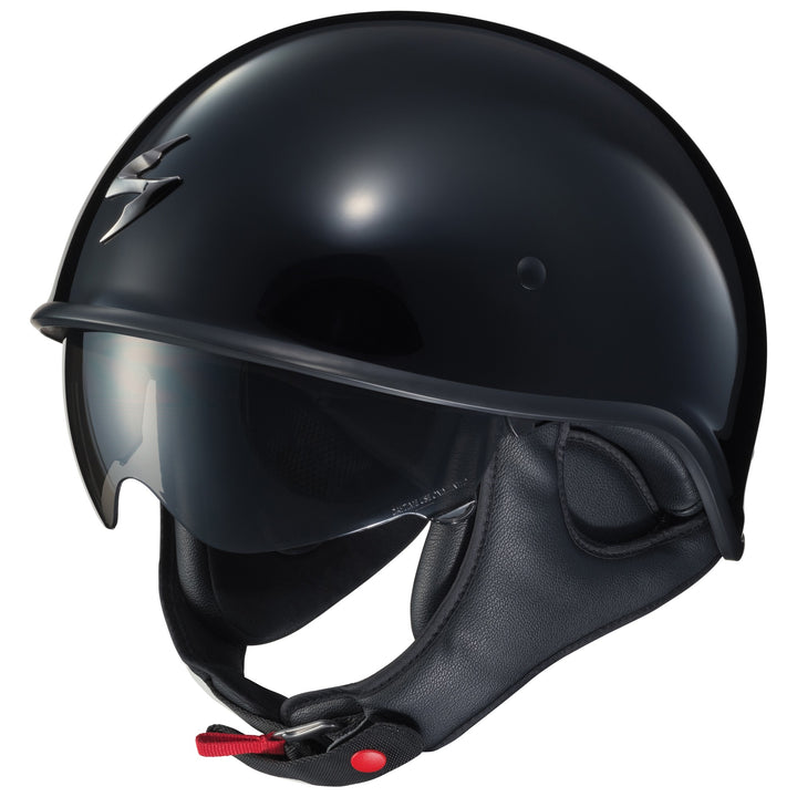 scorpion exo c90 half helmet black
