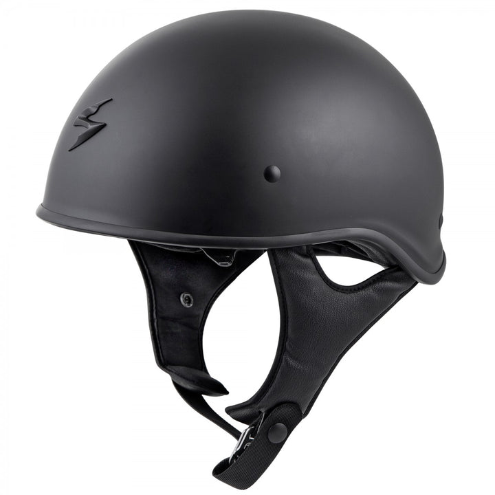 scorpion exo c90 half helmet matte black side