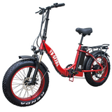 VTUVIA ebike SF20 Red Fat Tire Folding bike